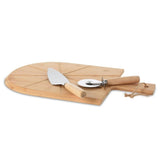 Doskonały 3-częściowy zestaw pizzasnijsek 43x30 cm bambus
