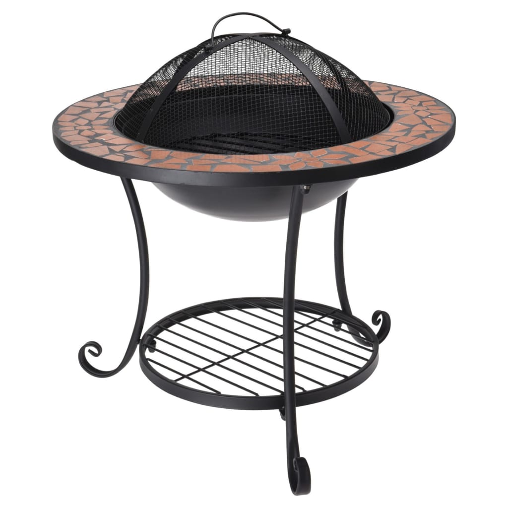 Progarden progarden fire bowl with mosaic 58x44 cm