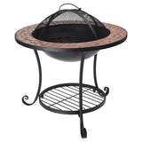 Progarden progarden fire bowl with mosaic 58x44 cm