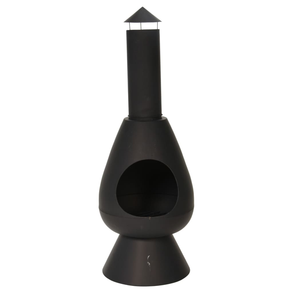 Progarden progarden fireplace with chimney ambient 110 cm black