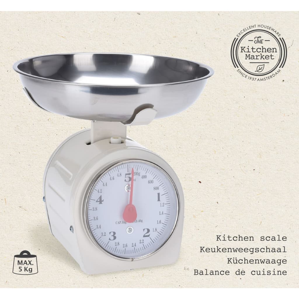Doskonała skala kuchenna Houseware 5 kg metalu