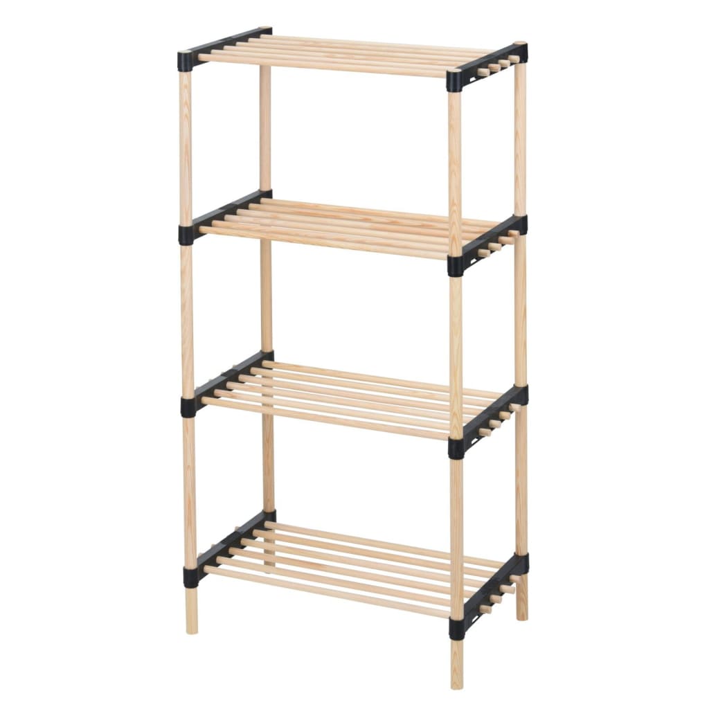 Skladovací řešení STACK SOUTY se 4 policemi 49x28x92,5 cm dřevo