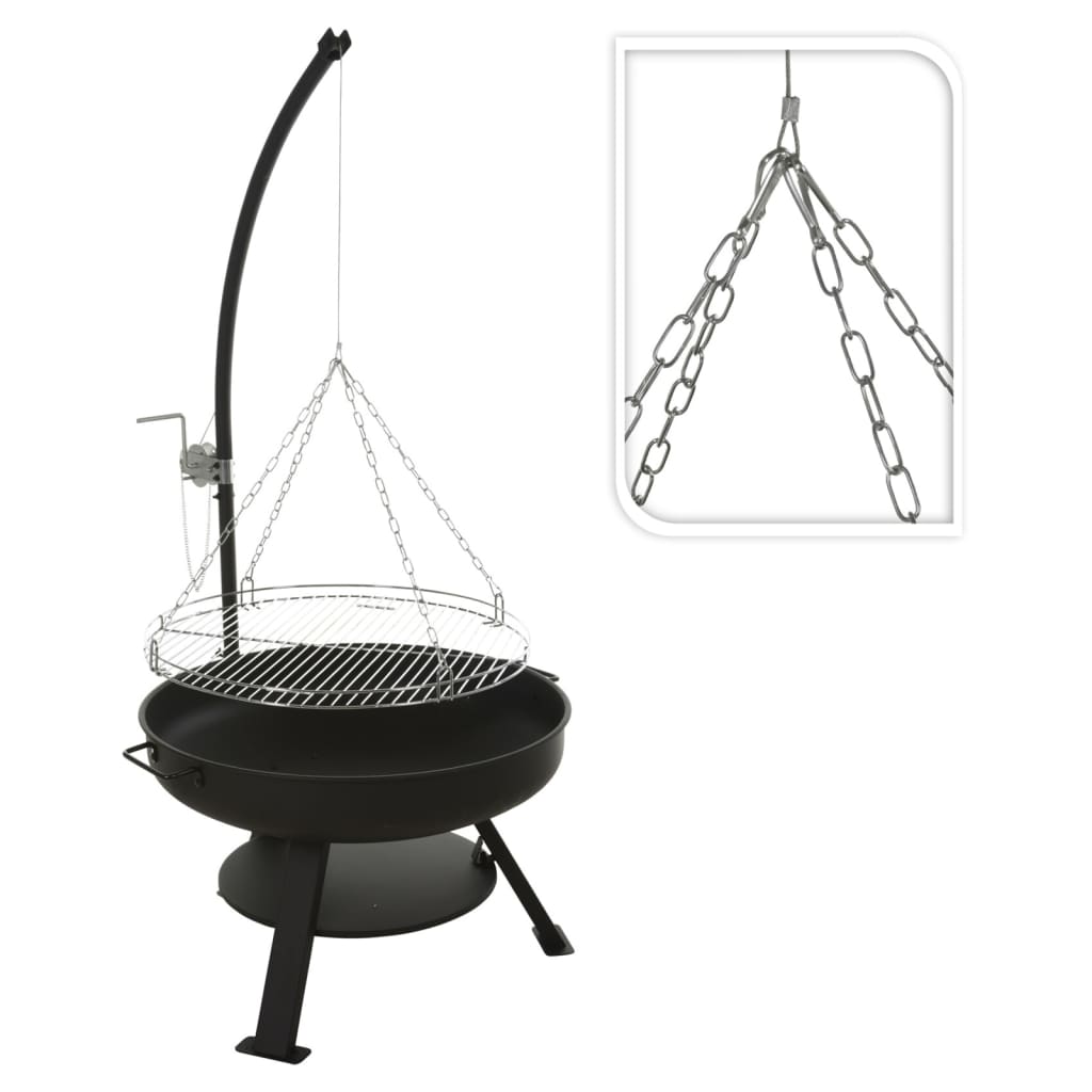 Ambiance fire bowl Ø60 cm with bbq grill Ø55 cm metal