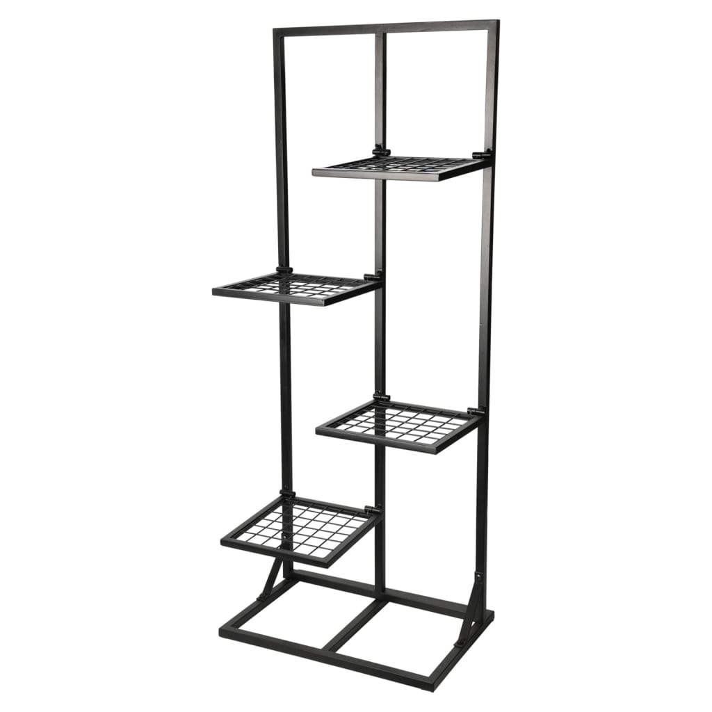 Progarden progarden plant rack with 4 shelves 40x27x102 cm black