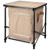 Redcliffs Camping Table With Cabinet 48x48X53.5 CM Beige