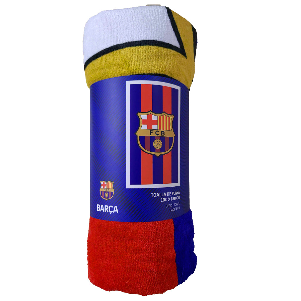 Ostatní značky FC Barcelona Badlaken 100x180 cm modrá červená