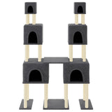 Vidaxl Cat Furniture avec Sisal Scratch Posts 199 cm Gris foncé