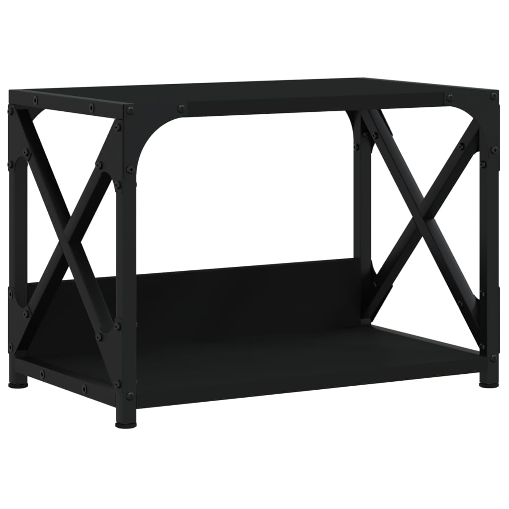 Vidaxl-printer står 2-lag 44x26x31,5 cm forarbejdet træ sort