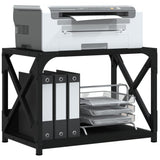 Vidaxl-printer står 2-lag 44x26x31,5 cm forarbejdet træ sort