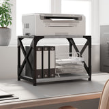 Vidaxl Printer stand 44x26x31.5 cm Processed Wood Gray Sonoma Oak