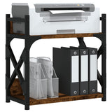 Vidaxl Printer stand 2-Layer 40x20x40 cm Properted Wood Smoked Oak