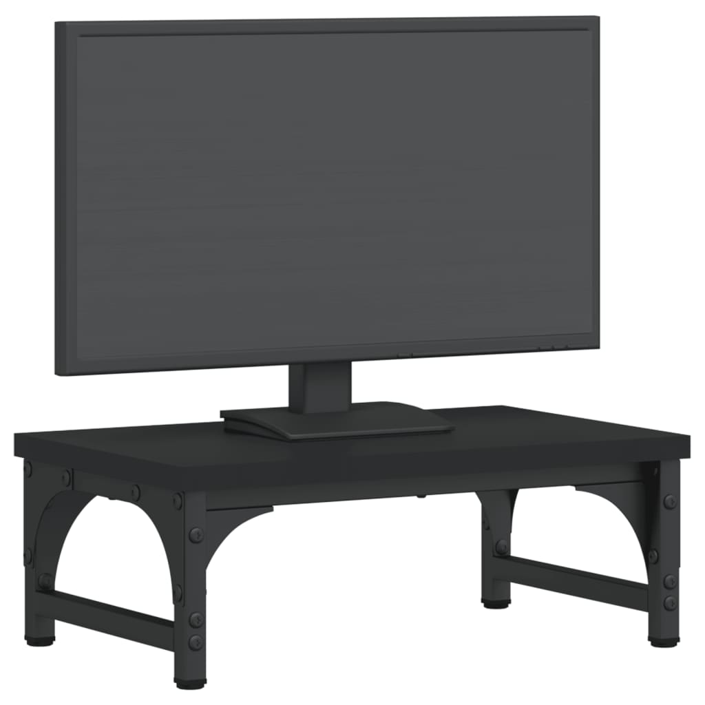 Vidaxl Monitor Standard 37x23x14 cm Bois transformé en noir