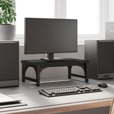 Vidaxl Monitor Standard 37x23x14 cm Bois transformé en noir