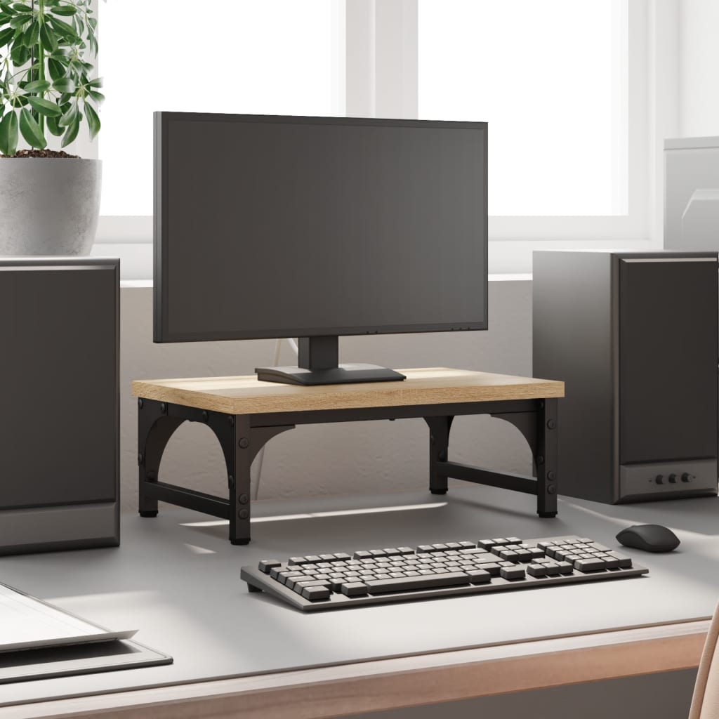 Vidaxl Monitor Standard 37x23x14 cm Behandlet tre Sonoma eik Farget