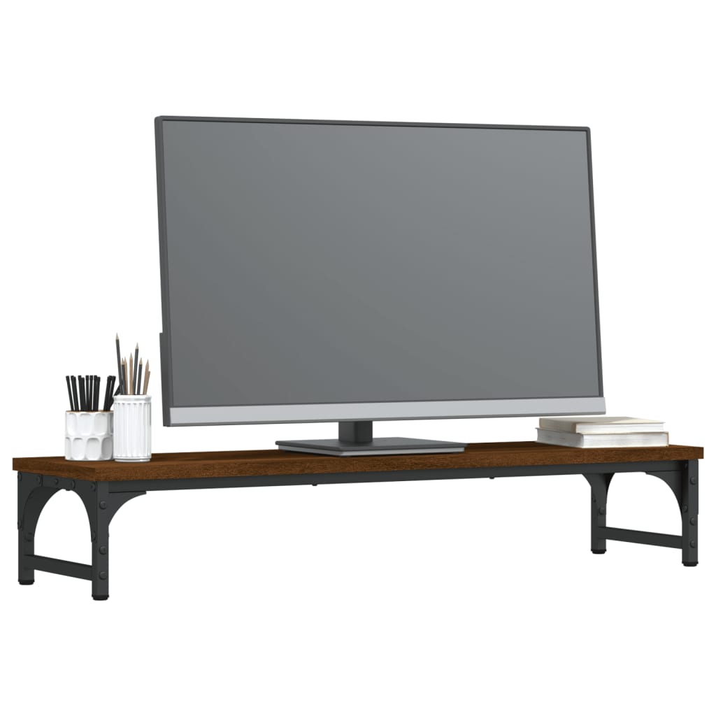 Vidaxl Monitor Standard 85x23x15,5 cm predelana barva rjavega hrasta