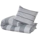 VIDAXL -Duvet -Überraschungs -Set 140x200 cm Baumwollgrau