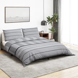 VIDAXL -Duvet -Überraschungs -Set 140x200 cm Baumwollgrau