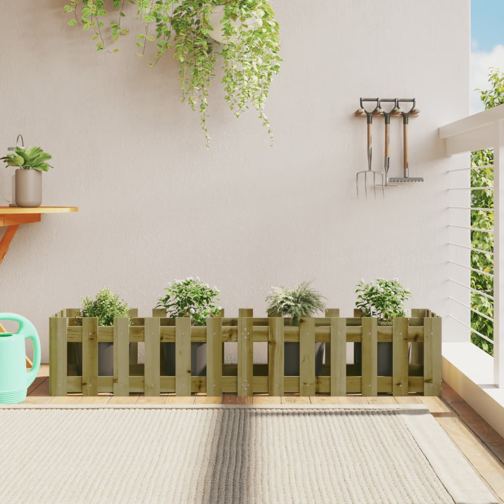 Vidaxl Planter Augmentation de la conception HEK 150x30x30 cm Bois imprégné