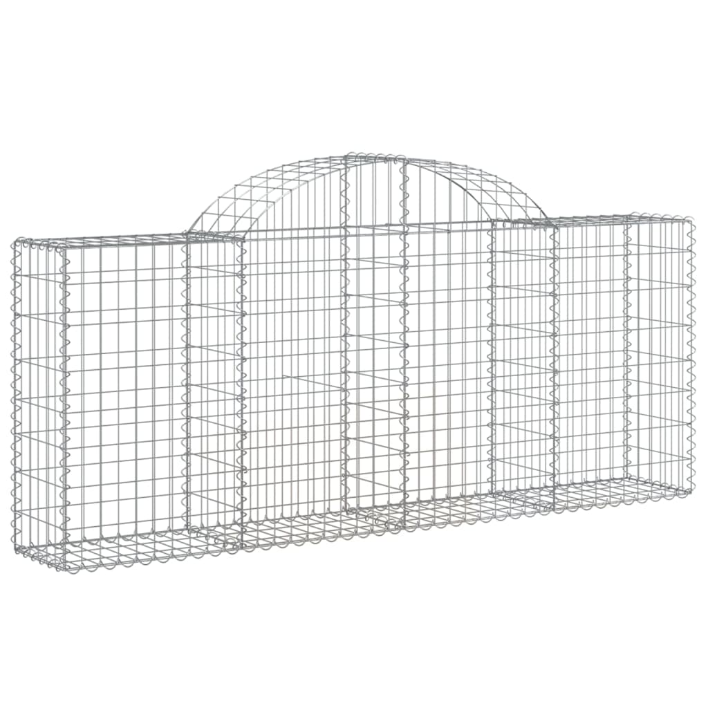 Vidaxl Schans kurve 15 st hvælvede 200x30x80 100 cm jern