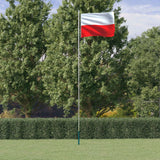 VIDAXL -Flag mit Flagmpole Polen 6,23 m Aluminium