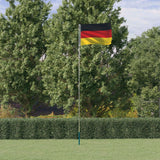 Flag Vidaxl con flagpole Germania 5,55 m alluminio