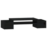 Le moniteur Vidaxl comprend 70x27.5x15 cm en pin solide noir