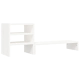 Vidaxl Monitor Stand 81x20x30 cm pevná borovice bílá