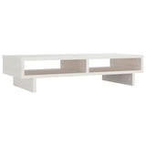 Vidaxl Monitor Stand 60x27x14 cm pevná borovice bílá