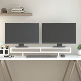 Vidaxl Monitor Standard 100x27x14 cm pevná borovice bílá bílá