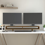Vidaxl Monitor Standard 100x27x14 cm Trdni borov medu rjava