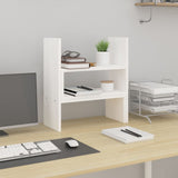 Stand Vidaxl Monitor (39-72) x17x43 cm pevná borovice bílá