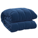 VIDAXL Coperta debole 200x225 cm 9 kg di tessuto blu