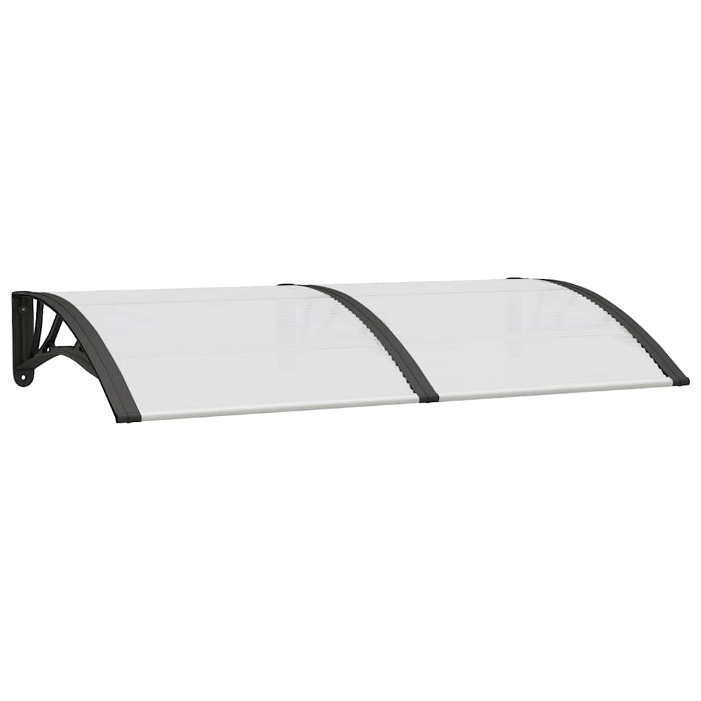 Polykarbonátový černý a průhledný polykarbonát vidaxl dveře 150x75 cm