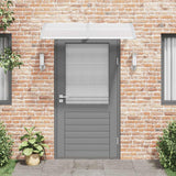 Vidaxl deurluifel 150x75 cm polycarbonaat grijs