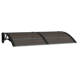 Vidaxl Door Canopy 150x75 cm polycarbonat sort