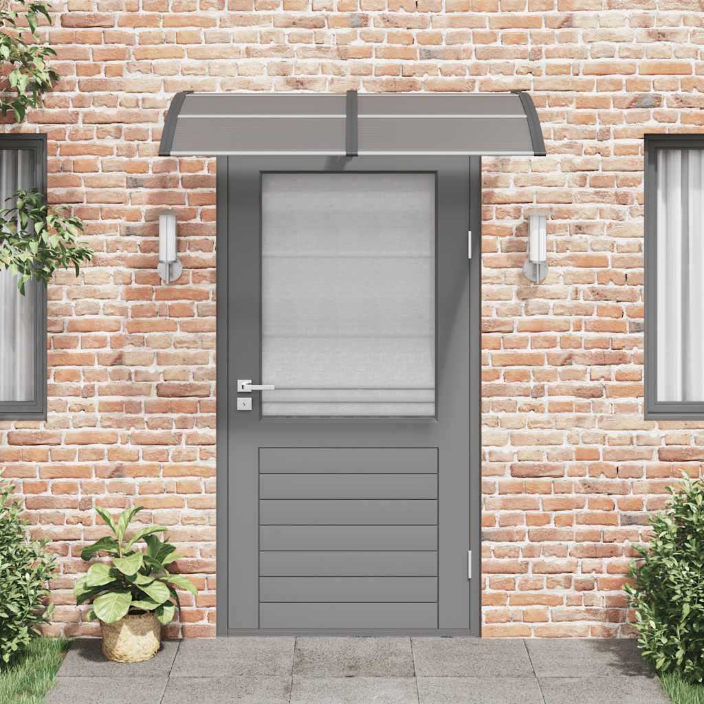 Vidaxl Door Canopy 150x75 cm polycarbonat sort