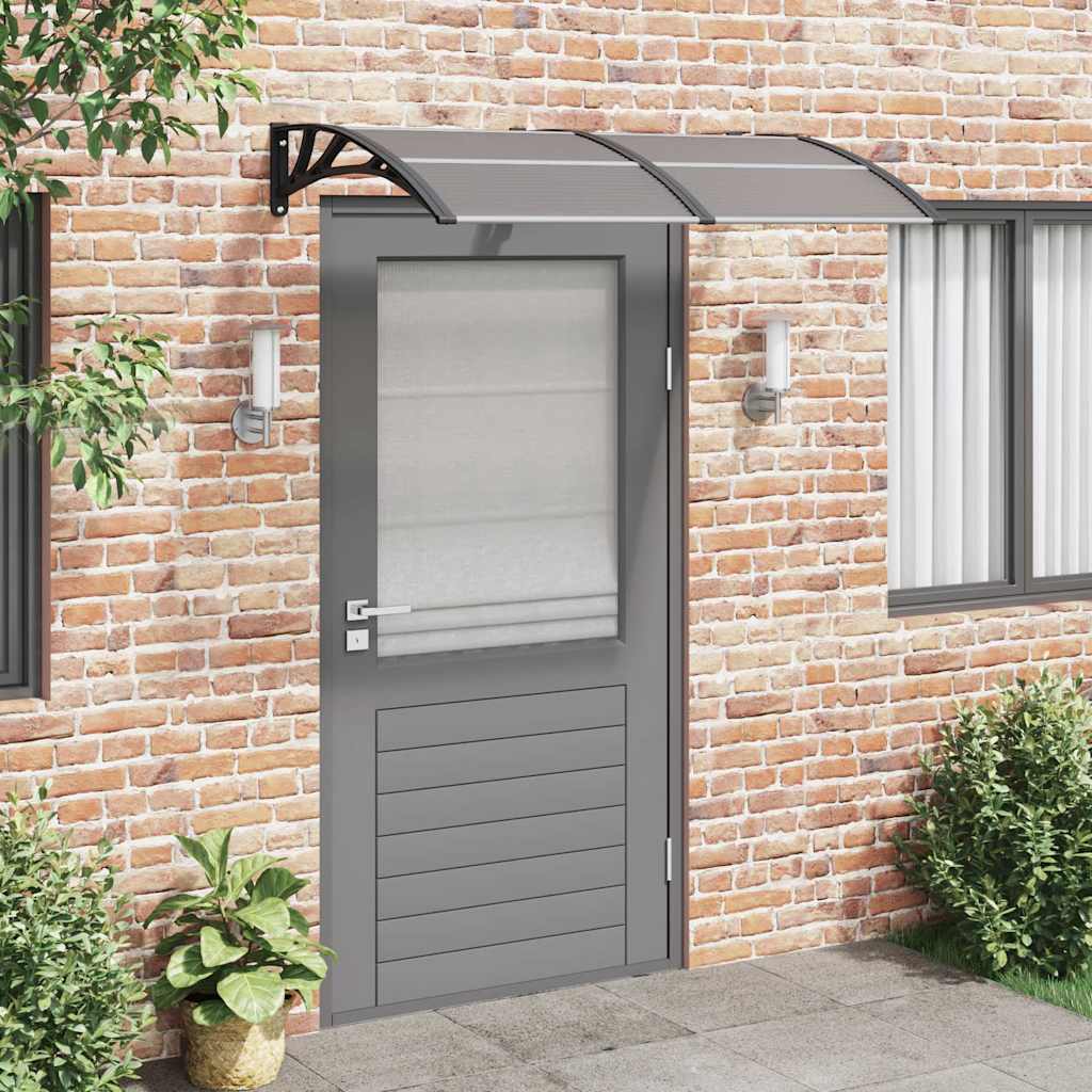 Vidaxl Door Canopy 150x75 cm polycarbonat sort