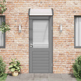 Canoppa per porte Vidaxl 80x75 cm in policarbonato nero e trasparente