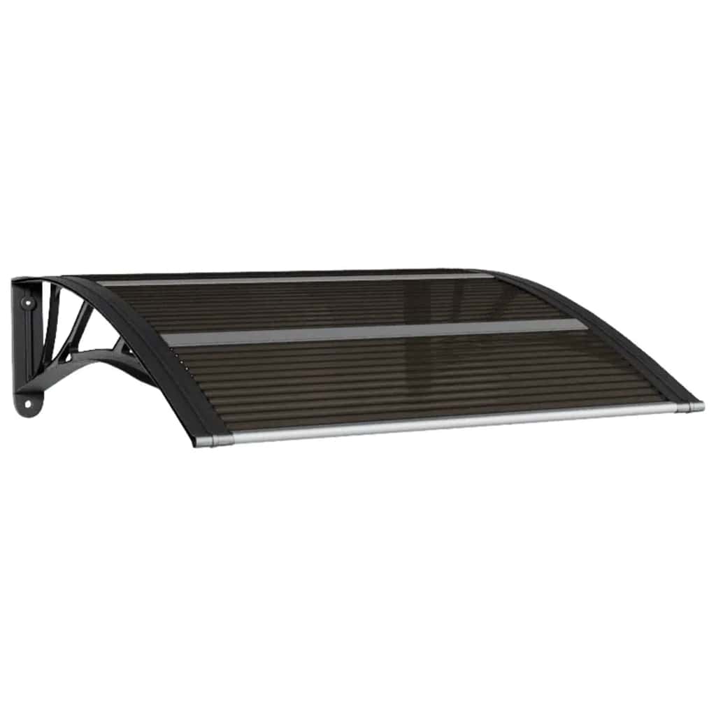 Vidaxl Door Canopy 80x75 cm polycarbonat sort