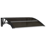 Vidaxl Door Canopy 80x75 cm polycarbonat sort