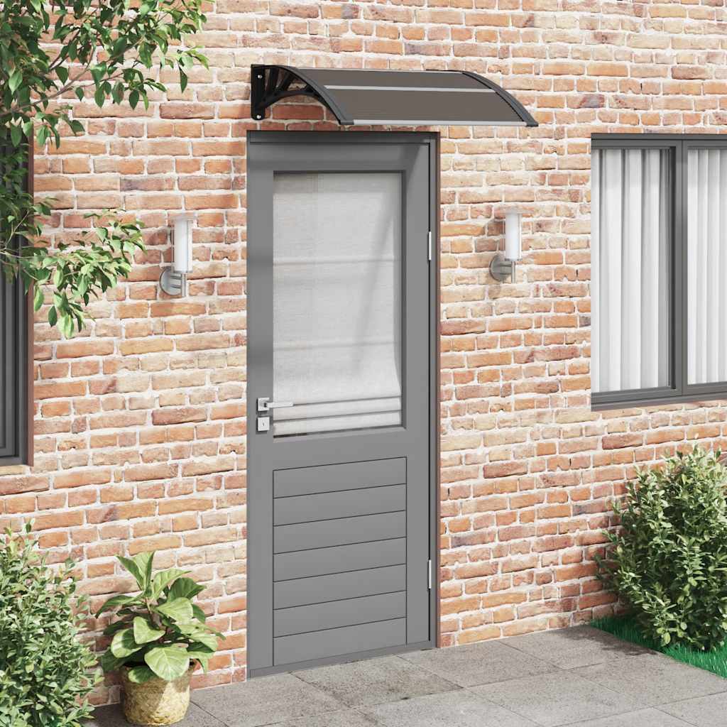 Vidaxl Door Canopy 80x75 cm polycarbonat sort