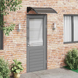 Vidaxl Door Canopy 80x75 cm polycarbonat sort