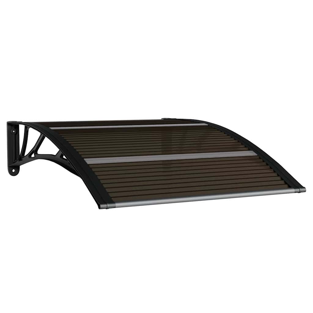 Vidaxl Door Canopy 100x75 cm polycarbonat sort