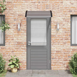 Vidaxl Door Canopy 100x75 cm polycarbonat sort