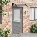 Vidaxl Door Canopy 100x75 cm polycarbonat sort