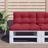 Vidaxl Pallet cushions 2 st fabric wine red