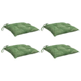 Cojines de silla de Vidaxl 4 PCS Patrón de hoja de 40x40x7 CM Fabric