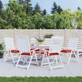 Cuscini di pallet Vidaxl 6 ST 50x50x7 cm tessuto rosso rosso