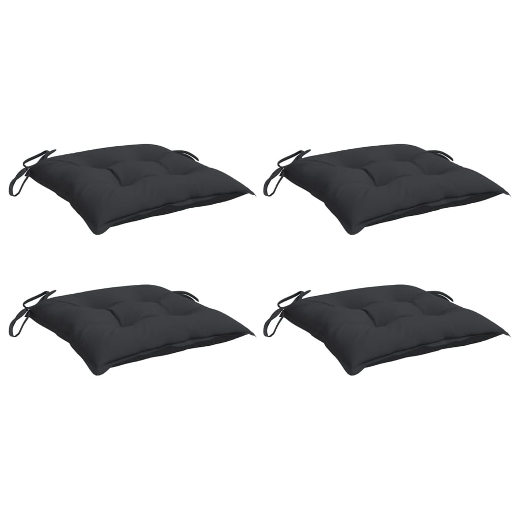 Vidaxl Palletpuder 4 ST 50x50x7 cm Oxford Stof sort sort