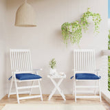 Vidaxl Pallet Cushions 2 ST 50x50x7 cm tessuto blu blu